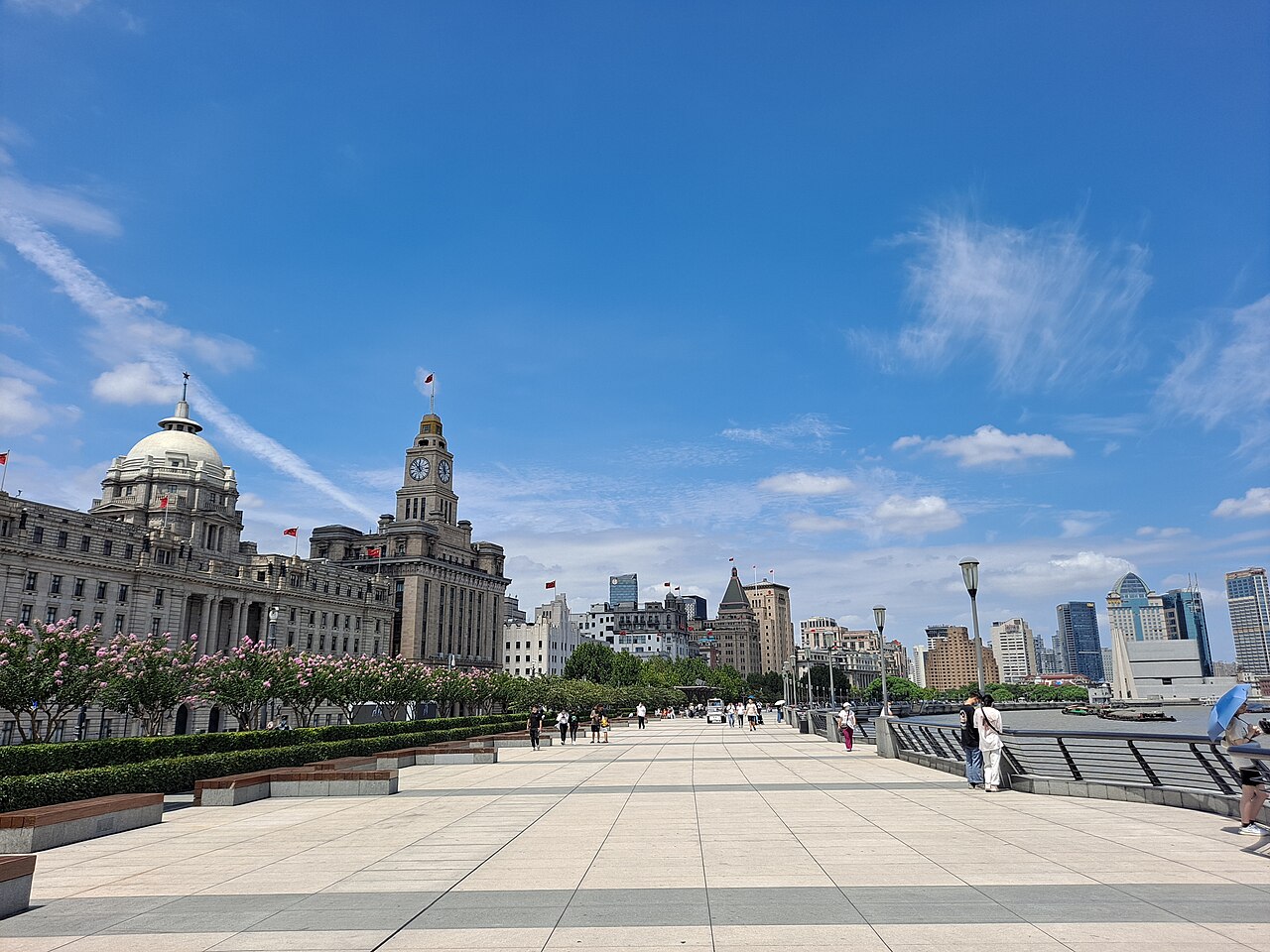 The Bund waterfront Shanghai skyline